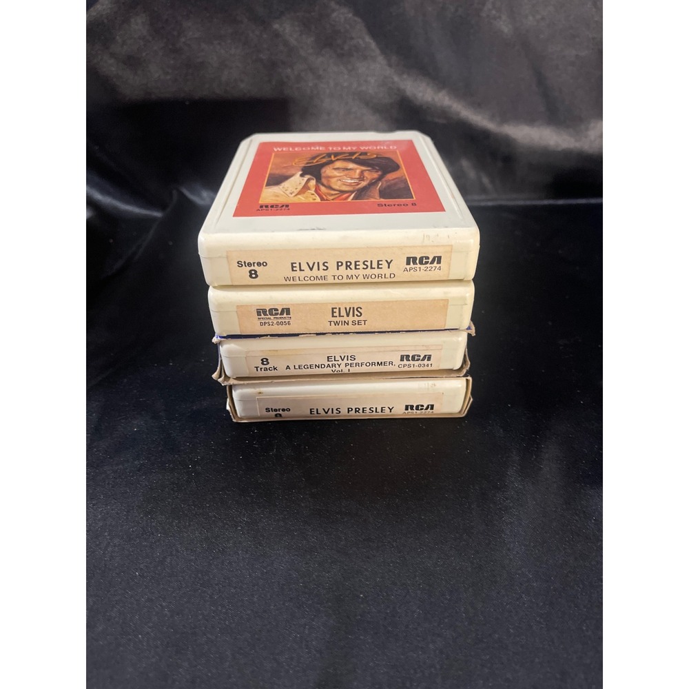 Elvis Presley 8-Track Tape Lot Welcome To My World Legendary Performer Twin Set